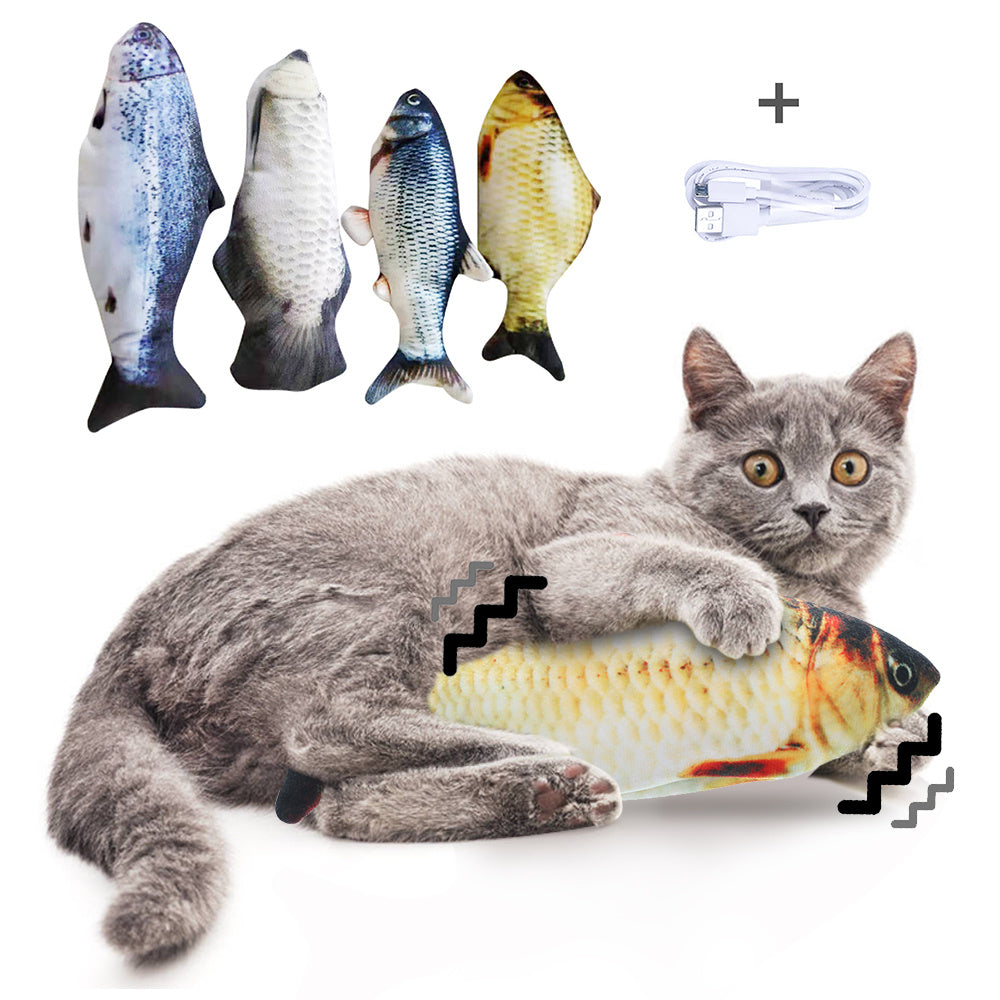 Electric Jumping Fish Simulation Electric Fish-Toy Without Cat Nip Version