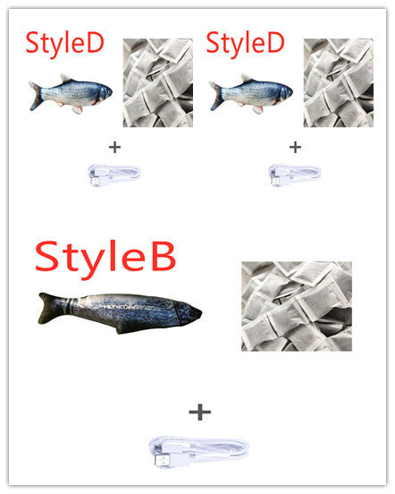 Electric Jumping Fish Simulation Electric Fish-Toy Without Cat Nip Version
