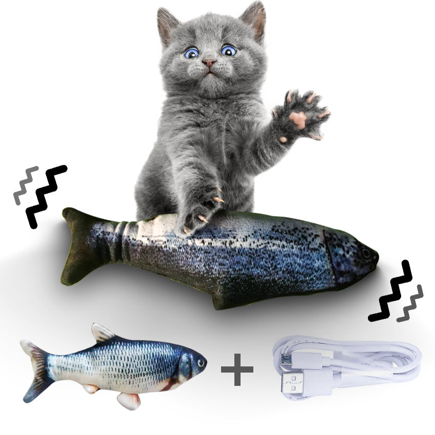 Electric Jumping Fish Simulation Electric Fish-Toy Without Cat Nip Version
