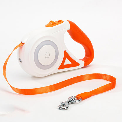 Retractable Dog Leash with Collar – Built-In Spotlight Feature