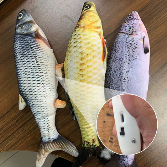 Electric Jumping Fish Simulation Electric Fish-Toy Without Cat Nip Version