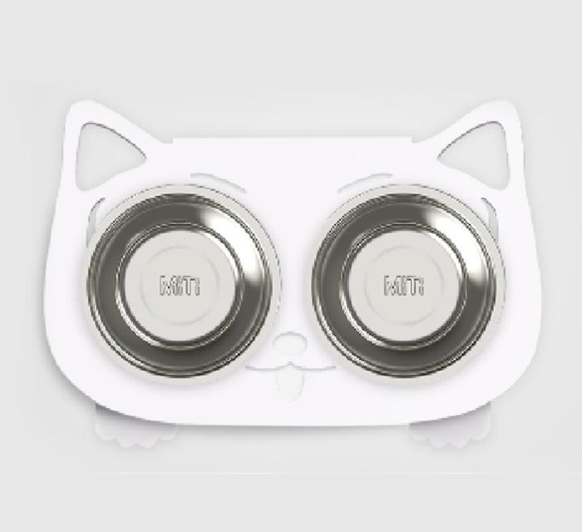 No-Spill Anti-Tip Pet Bowl – Dual Water & Food Feeder