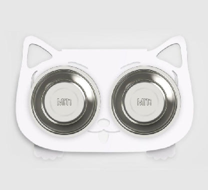 No-Spill Anti-Tip Pet Bowl – Dual Water & Food Feeder