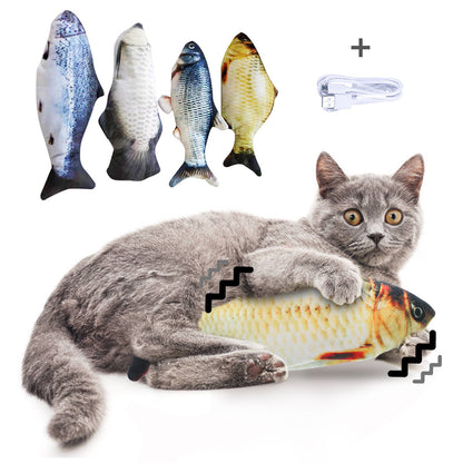 Electric Jumping Fish Simulation Electric Fish-Toy Without Cat Nip Version