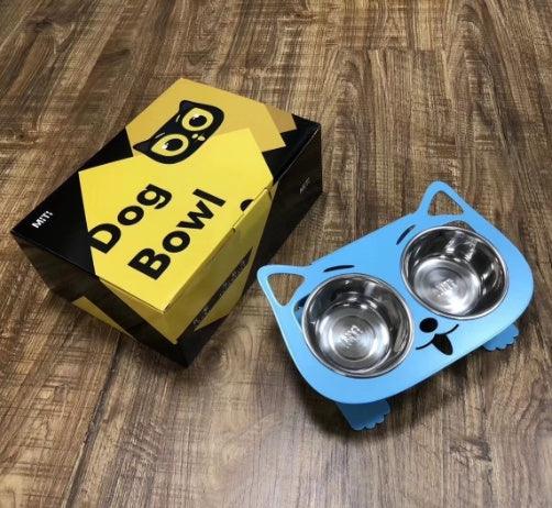 No-Spill Anti-Tip Pet Bowl – Dual Water & Food Feeder
