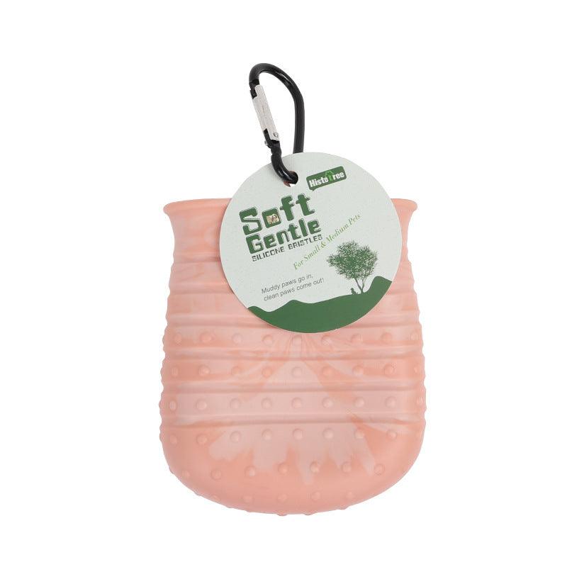 2 In 1 Dog Paw Cleaner Cup Soft Pet Dog Foot Cleaning Washer Brush Cup Portable Pet Foot Washer Paw Clean Brush Foot Cleaning Bucket Pet Products-Pets Grove