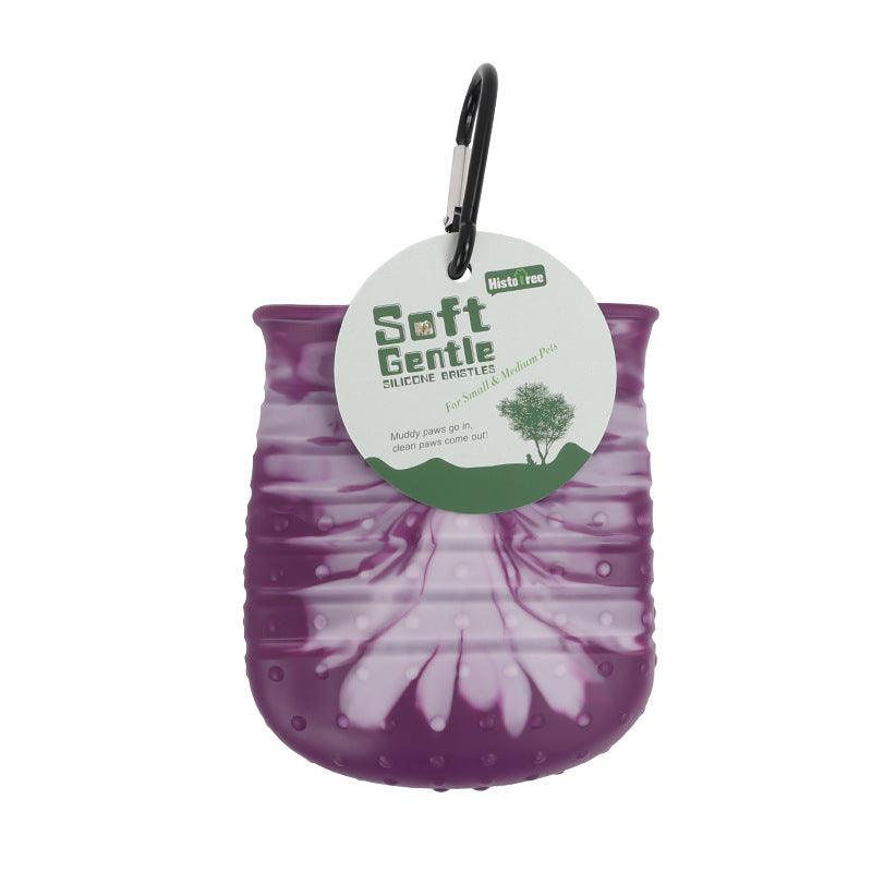 2 In 1 Dog Paw Cleaner Cup Soft Pet Dog Foot Cleaning Washer Brush Cup Portable Pet Foot Washer Paw Clean Brush Foot Cleaning Bucket Pet Products-Pets Grove