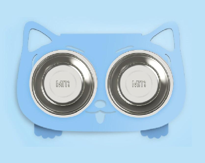 No-Spill Anti-Tip Pet Bowl – Dual Water & Food Feeder