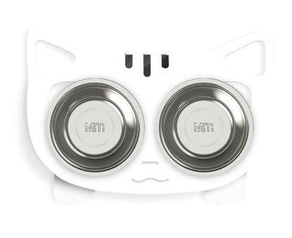 No-Spill Anti-Tip Pet Bowl – Dual Water & Food Feeder