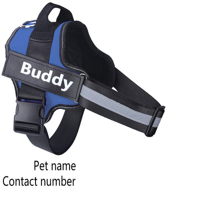 Custom No-Pull Dog Harness – Reflective & Breathable Vest