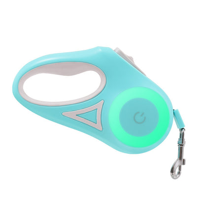 Retractable Dog Leash with Collar – Built-In Spotlight Feature