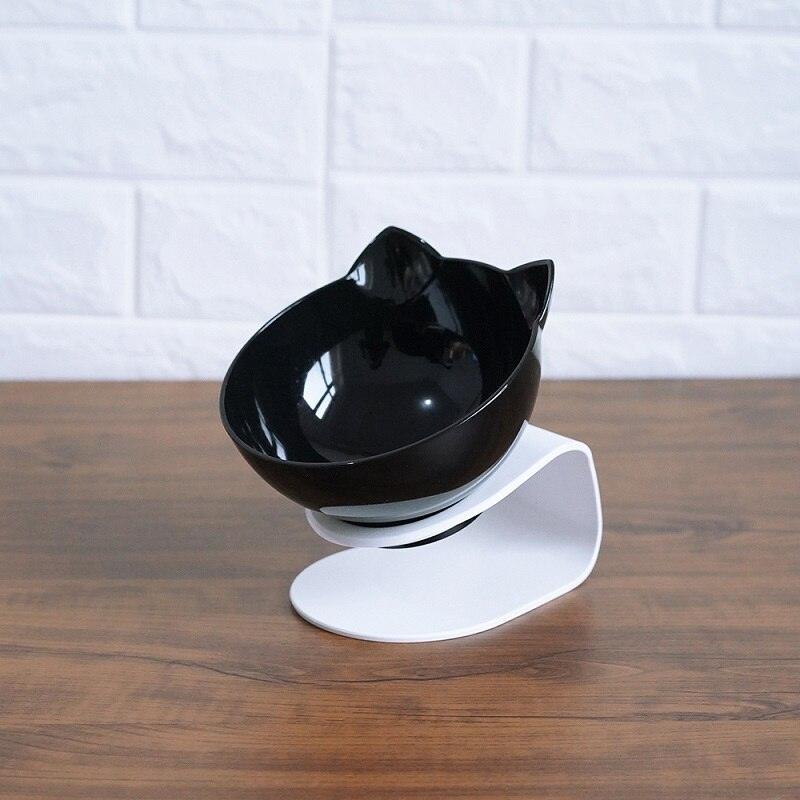 Double Cat Bowl – Raised Ergonomic Design for Neck Protection