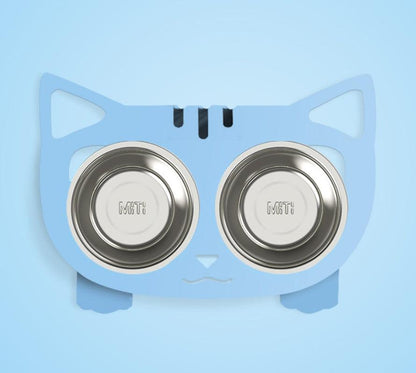No-Spill Anti-Tip Pet Bowl – Dual Water & Food Feeder