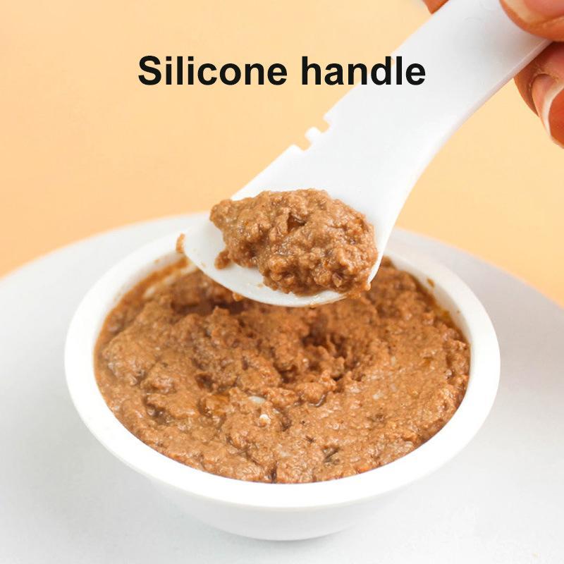 Pet Spoon & Can Opener Set – Feeding Tool for Wet & Dry Food