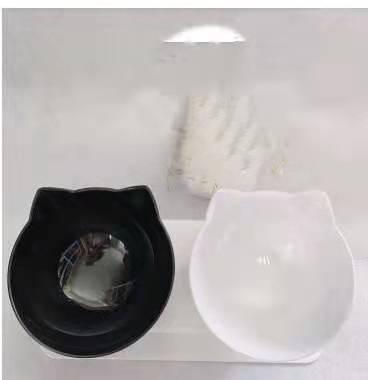 Double Cat Bowl – Raised Ergonomic Design for Neck Protection