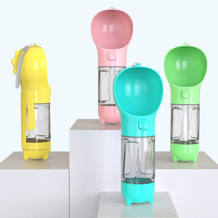 3-in-1 Dog Water Bottle – Feeder, Bowl & Waste Bag Holder