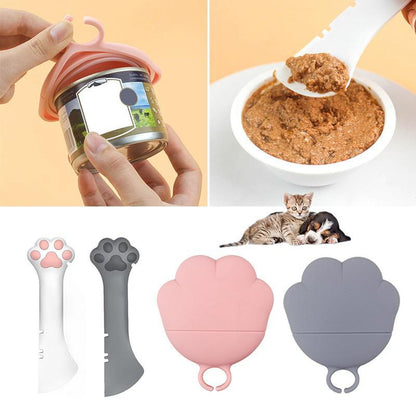 Pet Spoon & Can Opener Set – Feeding Tool for Wet & Dry Food