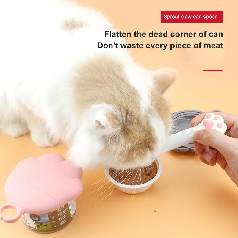 Pet Spoon & Can Opener Set – Feeding Tool for Wet & Dry Food