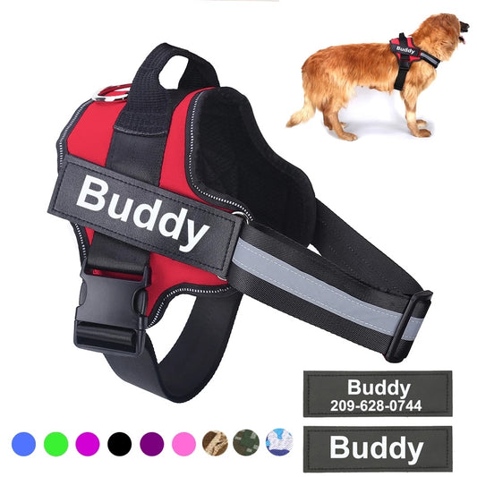 Custom No-Pull Dog Harness – Reflective & Breathable Vest