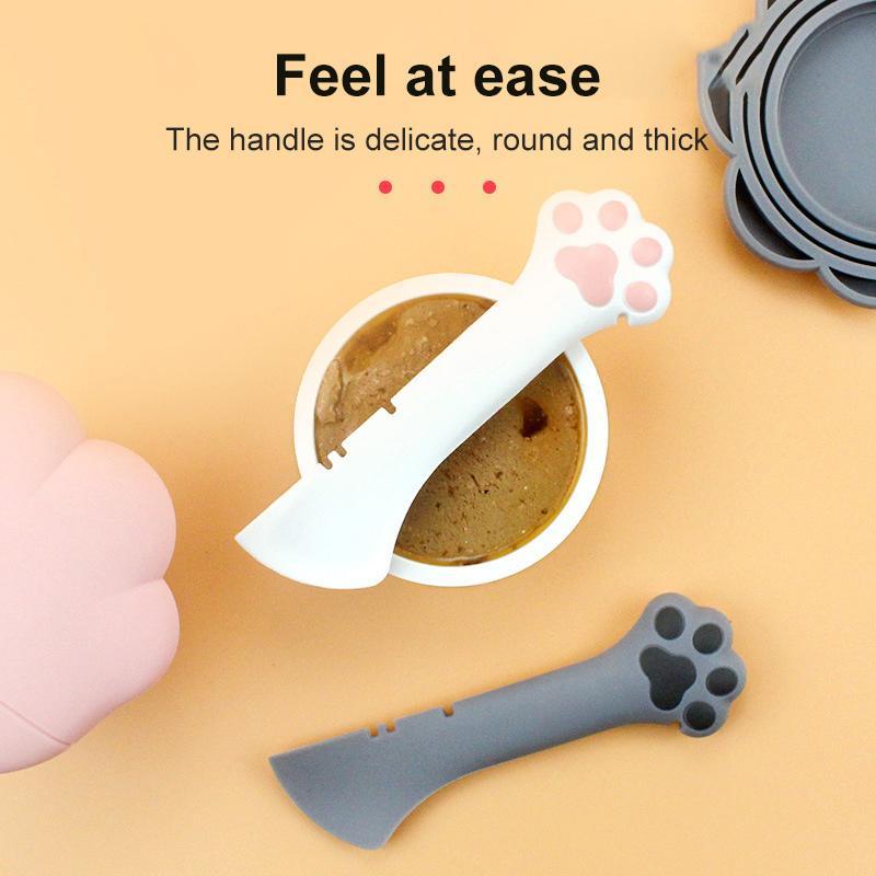 Pet Spoon & Can Opener Set – Feeding Tool for Wet & Dry Food