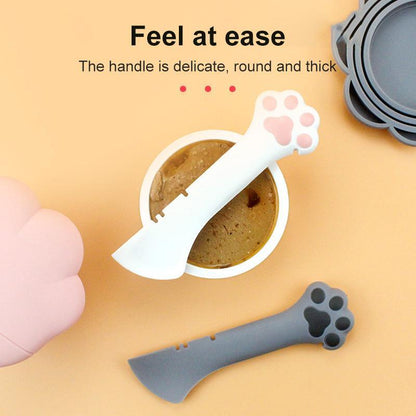 Pet Spoon & Can Opener Set – Feeding Tool for Wet & Dry Food