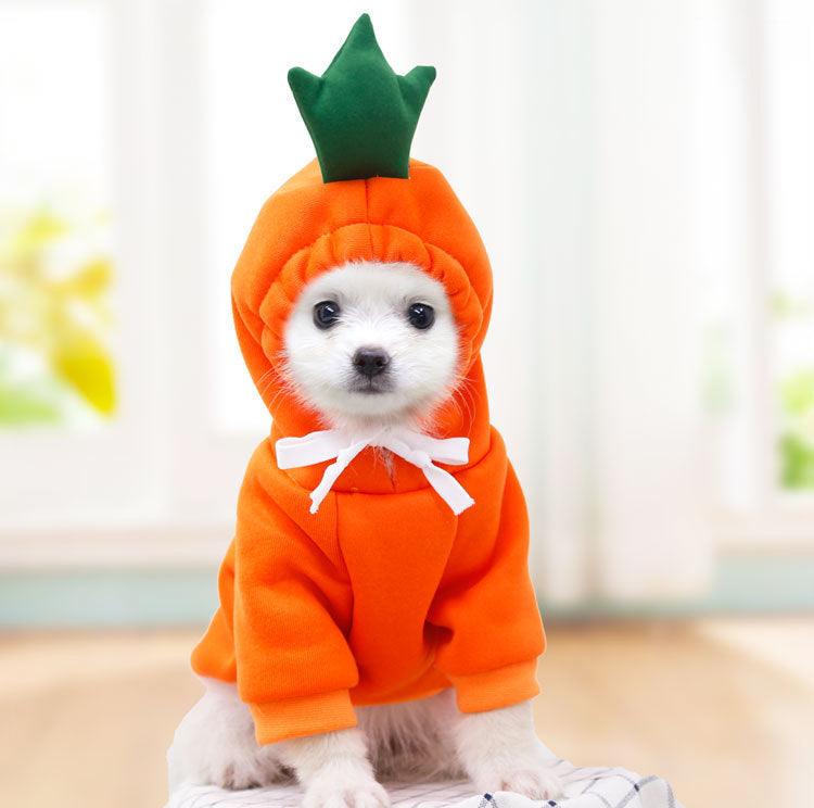 Cute Fruit Dog Clothes For Small Dogs Hoodies Winter Warm Fleece Pet Clothing Puppy Cat Costume Coat For French Chihuahua Outfit - Pets GrovePets Grove