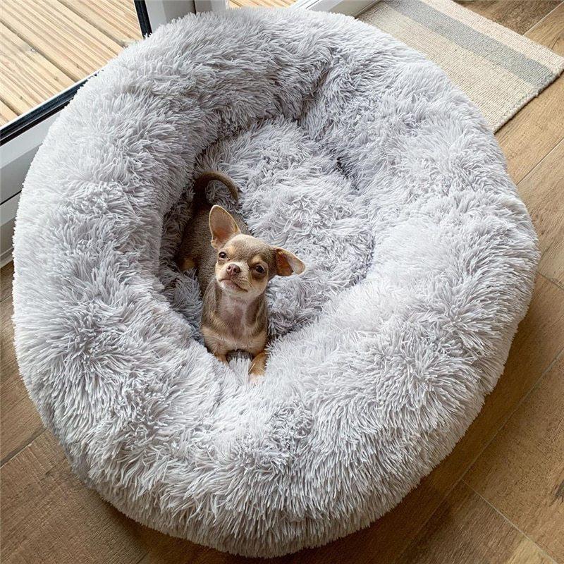 Dog Bed Super Soft Washable Long Plush Pet Kennel Deep Sleep Dog House Velvet Mats Sofa For Dog Basket Pet Cat Bed - Pets GrovePets Grove