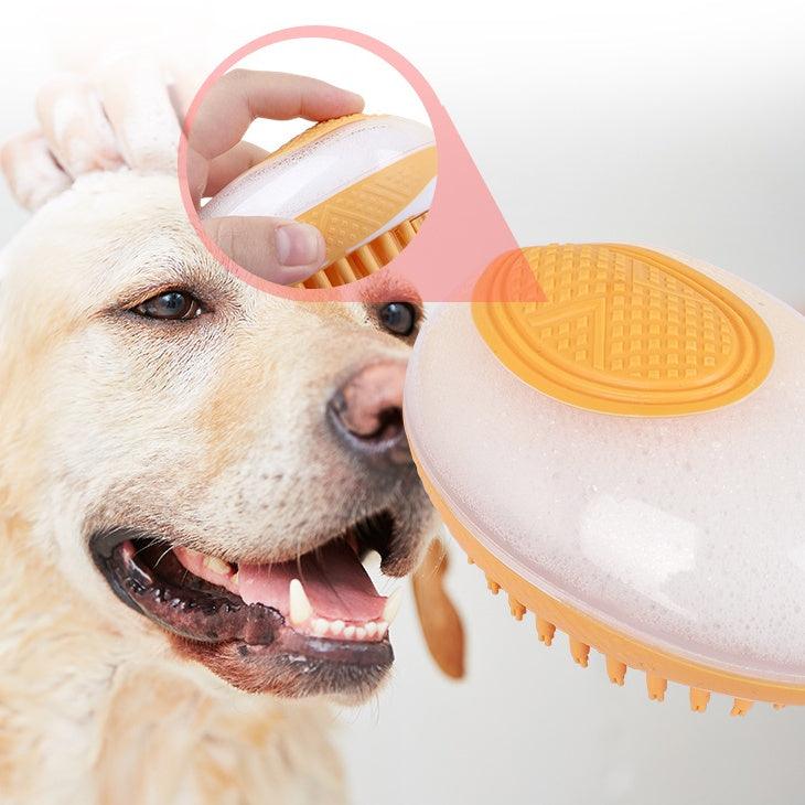 Dog Cat Bath Brush 2 - in - 1 Pet SPA Massage Comb Soft Silicone Pets Shower Hair Grooming Cmob Dog Cleaning Tool Pet Products - Pets GrovePets Grove