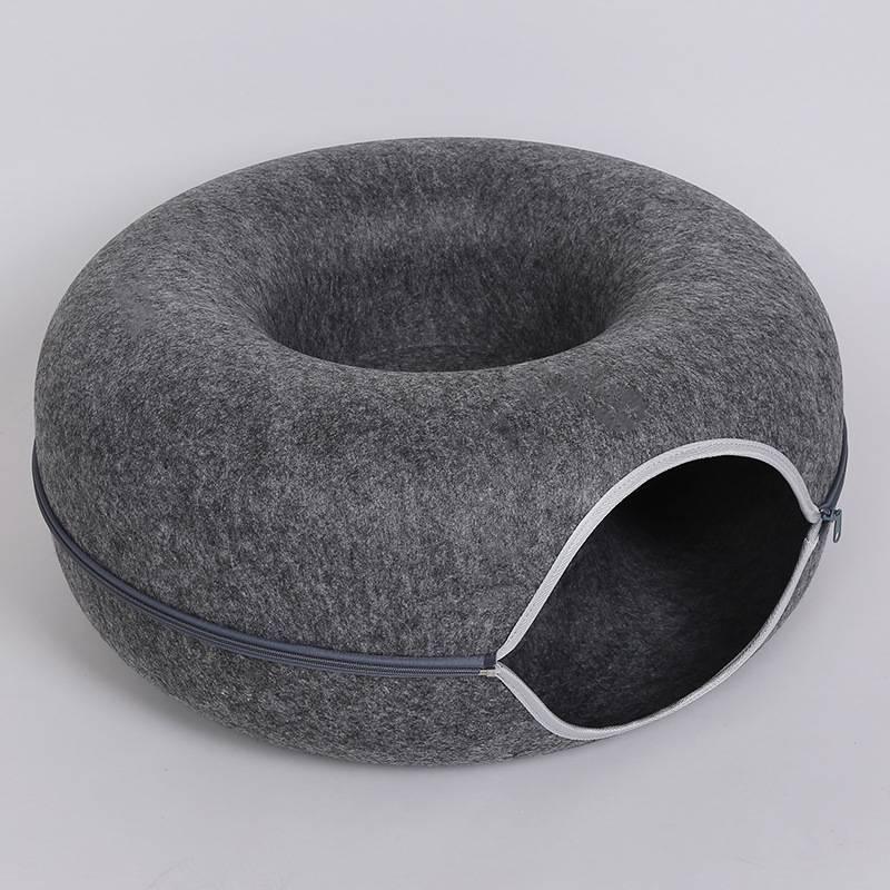 Four Seasons Available Cat Round Felt Pet Nest - Pets GrovePets Grove