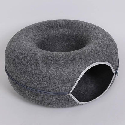 Four Seasons Available Cat Round Felt Pet Nest - Pets GrovePets Grove