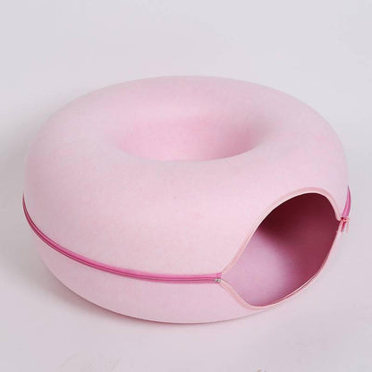 Four Seasons Available Cat Round Felt Pet Nest - Pets GrovePets Grove
