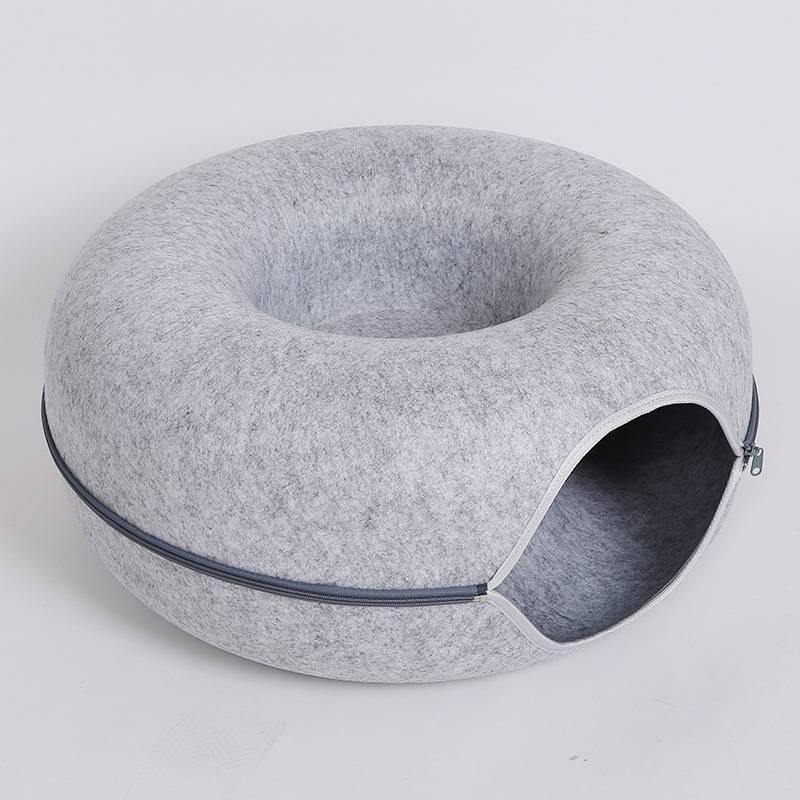 Four Seasons Available Cat Round Felt Pet Nest - Pets GrovePets Grove