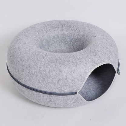 Four Seasons Available Cat Round Felt Pet Nest - Pets GrovePets Grove