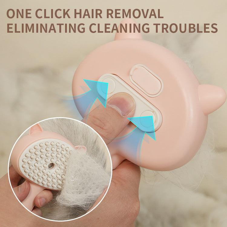 Hair Cleaning Brush With Mist Multifunctional Cat Grooming Brush Rechargeable Self Cleaning Slicker Brush For Pets Dogs & Catsb Pet Products - Pets GrovePets Grove