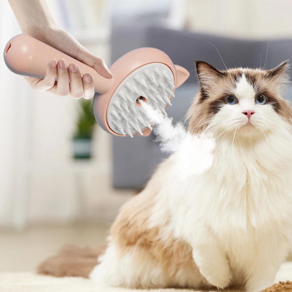 Hair Cleaning Brush With Mist Multifunctional Cat Grooming Brush Rechargeable Self Cleaning Slicker Brush For Pets Dogs & Catsb Pet Products - Pets GrovePets Grove
