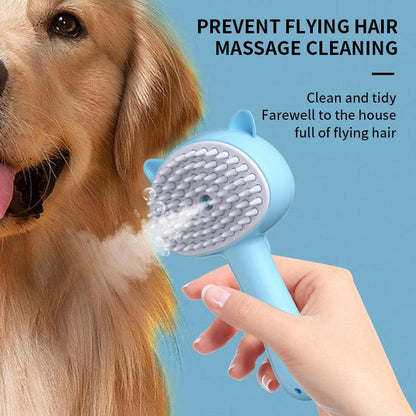 Hair Cleaning Brush With Mist Multifunctional Cat Grooming Brush Rechargeable Self Cleaning Slicker Brush For Pets Dogs & Catsb Pet Products - Pets GrovePets Grove