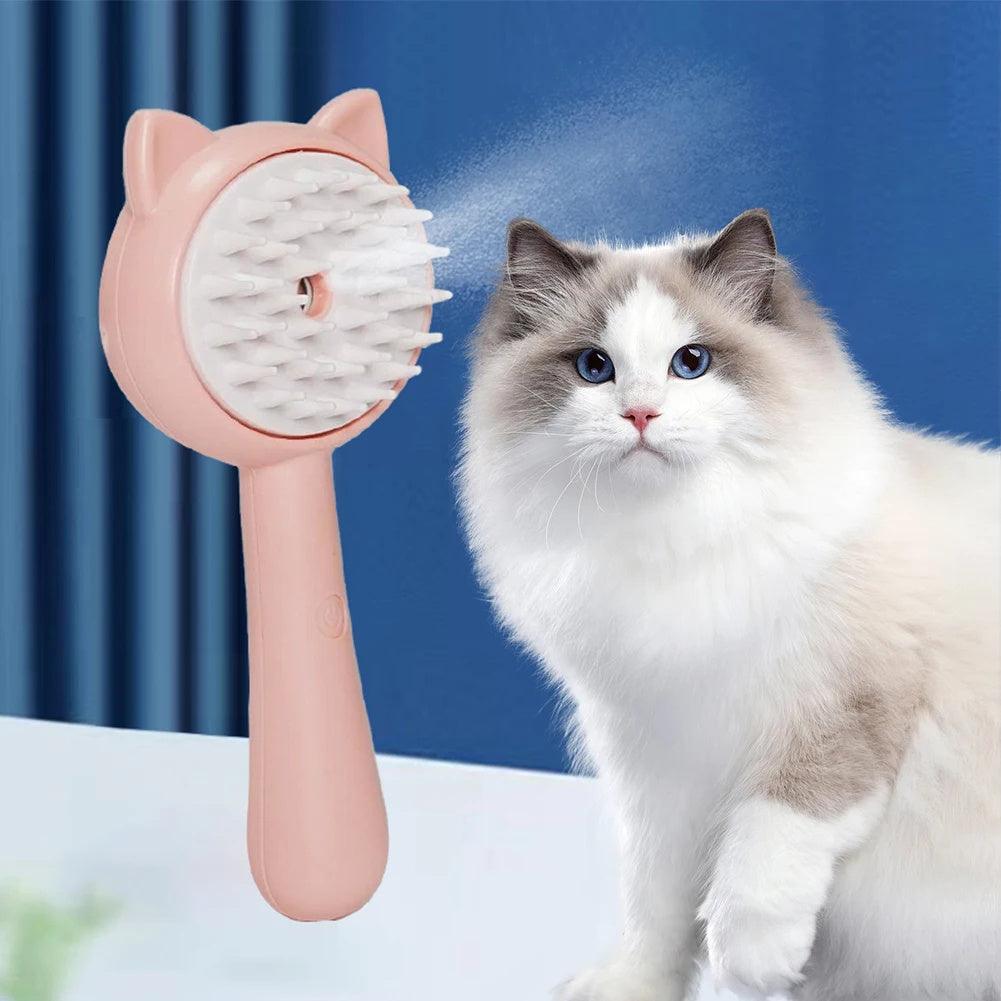 Hair Cleaning Brush With Mist Multifunctional Cat Grooming Brush Rechargeable Self Cleaning Slicker Brush For Pets Dogs & Catsb Pet Products - Pets GrovePets Grove