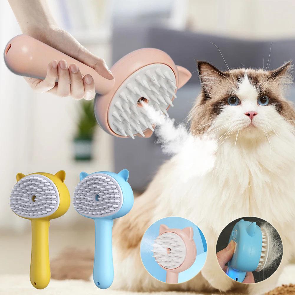 Hair Cleaning Brush With Mist Multifunctional Cat Grooming Brush Rechargeable Self Cleaning Slicker Brush For Pets Dogs & Catsb Pet Products - Pets GrovePets Grove