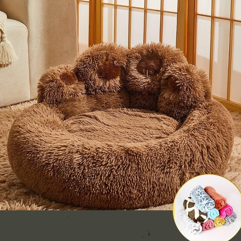 Kennel Warm Medium Large Dog Corgi Golden Retriever Bed Fleece - lined Sofa Mattress - Pets GrovePets Grove