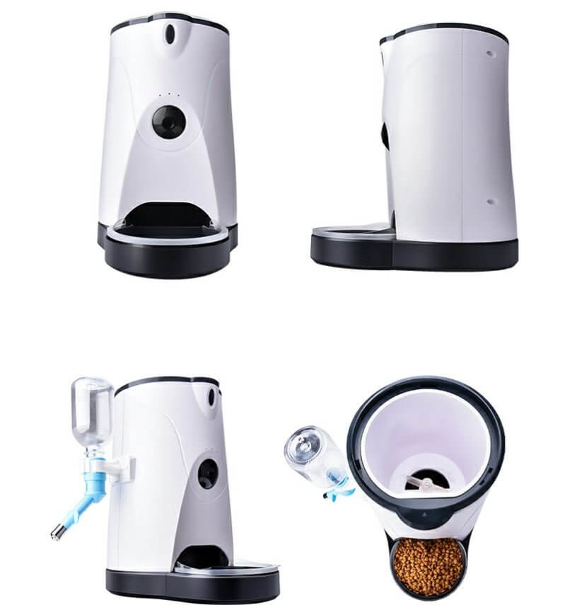 Smart Automatic Pet Feeder with HD Camera, Voice Recording, and Remote Control – 4L Capacity for Dry Food, 1080P Video Monitoring, and Real - Time Feeding for Cats and Dogs - Pets GrovePets Grove