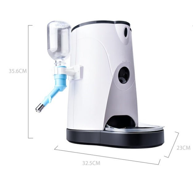 Smart Automatic Pet Feeder with HD Camera, Voice Recording, and Remote Control – 4L Capacity for Dry Food, 1080P Video Monitoring, and Real - Time Feeding for Cats and Dogs - Pets GrovePets Grove