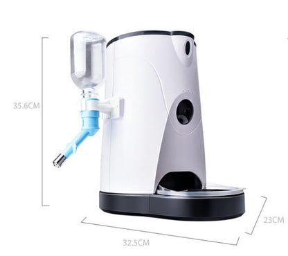 Smart Automatic Pet Feeder with HD Camera, Voice Recording, and Remote Control – 4L Capacity for Dry Food, 1080P Video Monitoring, and Real - Time Feeding for Cats and Dogs - Pets GrovePets Grove